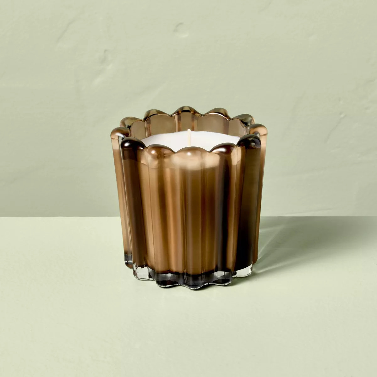 Seasonal Ribbed Glass Jar Candle 7oz - Hearth & Hand™ with Magnolia | Target