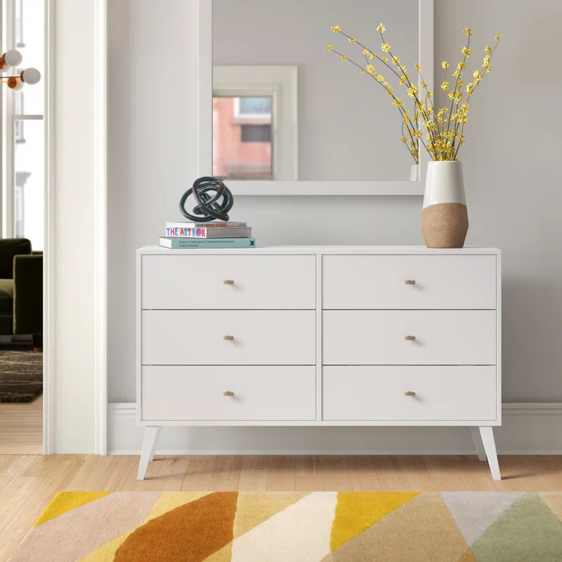 Alyssa 6 Drawer 52.25" W Double Dresser | Wayfair North America
