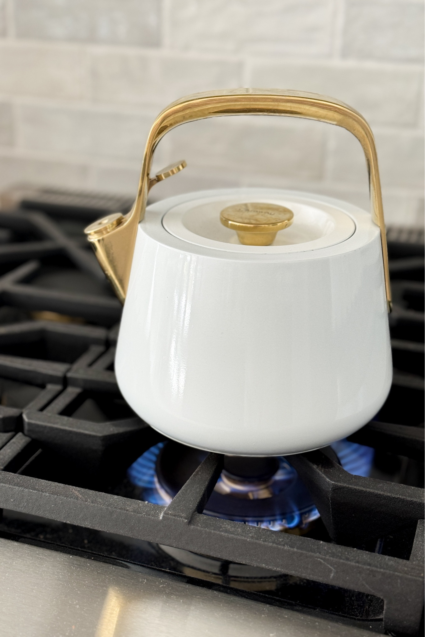 Since it’s September now and the start of #CozySzn I thought I’d share our beloved tea kettle for all of your cozy drink needs! The best part is that it’s so pretty we just leave it out on the stovetop in our #LTKKitchen year-round. 🫖 

#LTKHome