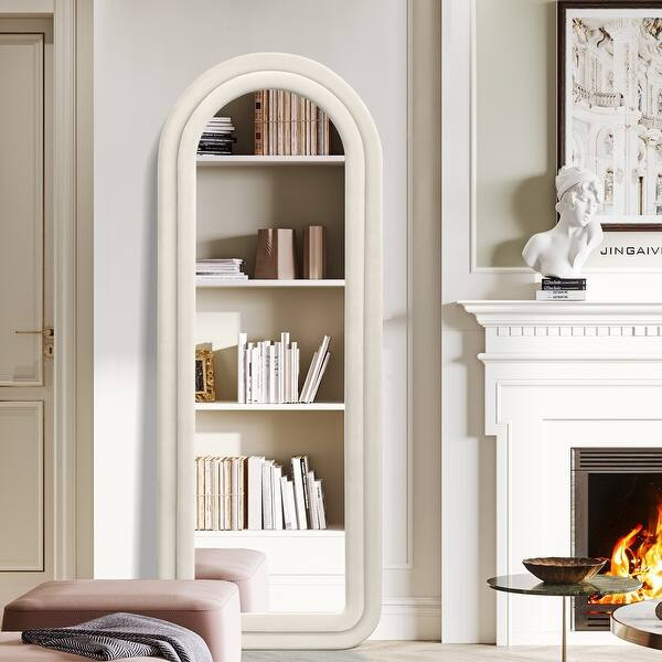 Arched Full Length Mirror - 63*24 - 63*24 - Beige | Bed Bath & Beyond