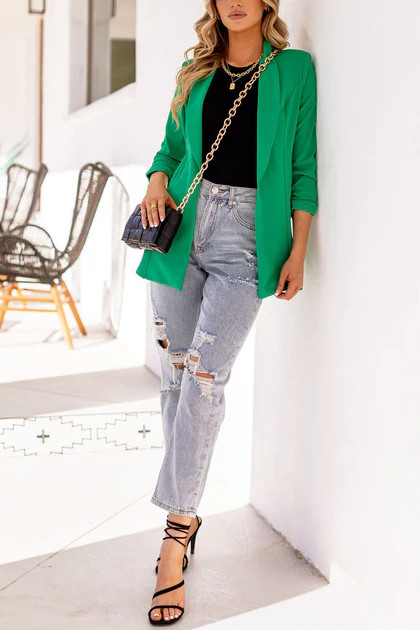 Beyond Measure Green Blazer | Shop Priceless