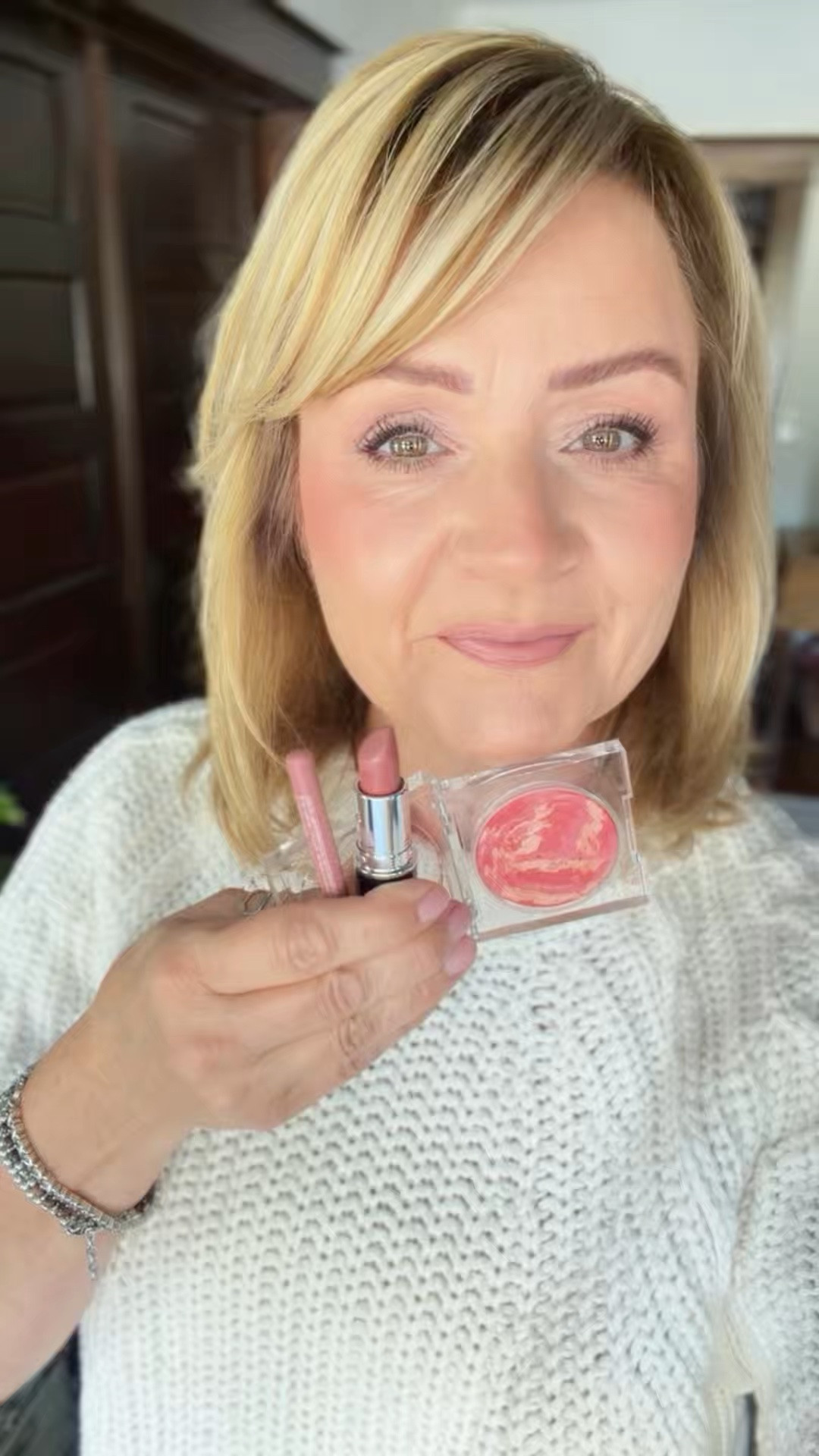 Today’s makeup look
Blush is Wisp
Lip in Thanks It’s Mac
Liner in Wifey
Foundation is shade 120

#LTKOver40 #LTKBeauty