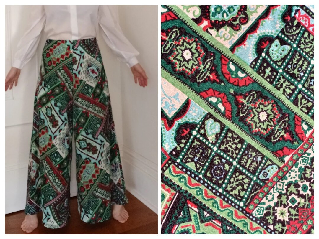 1970s Palazzo Trousers/Pants - "Stride-A-Way by Bradley" | Etsy (US)