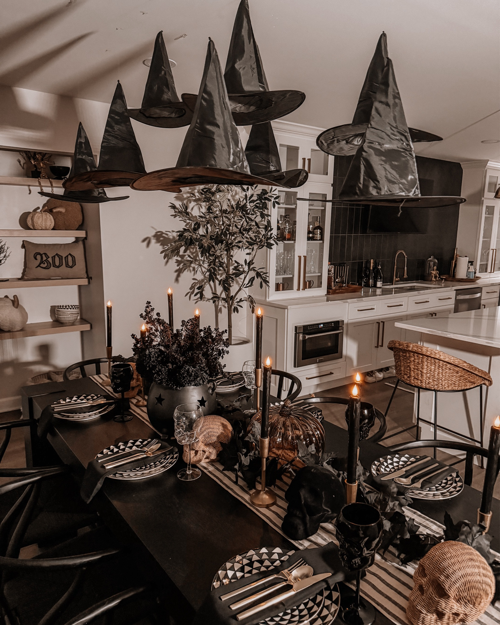 Halloween decor I am LOVING how my basement table turned out for Halloween this year and we were able to find everyone on a budget from Walmart, Target & Amazon 🙌🏻💀🎃

#halloween #halloweendecor 

#LTKHome #LTKVideo #LTKSeasonal