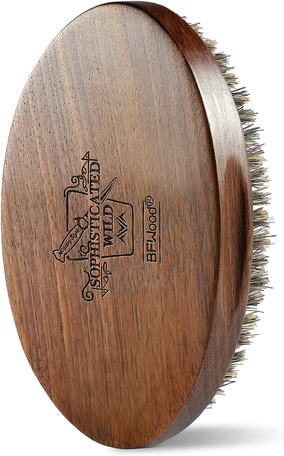 BFWood Large Boar Bristle Beard Brush - Black Walnut Wood Handle, Great for Thick Beard | Amazon (US)