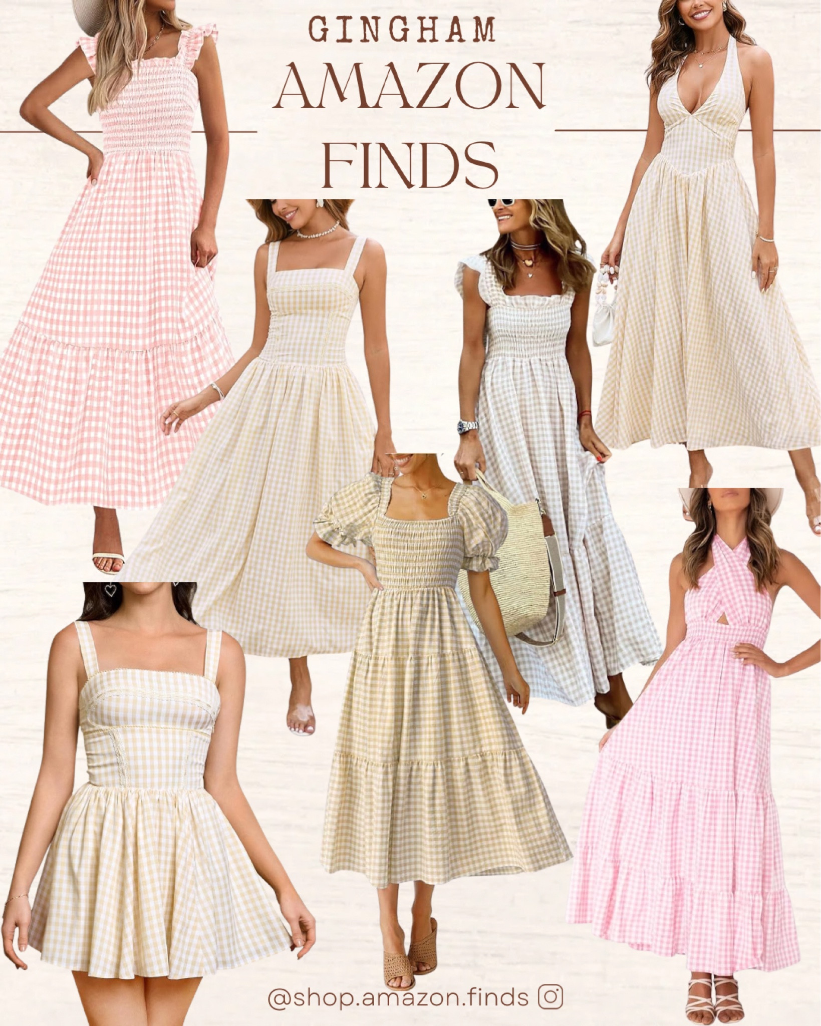 Gingham is forecasted to be the pattern of the season! Check out these beautiful dresses from Amazon for spring and summer 2025.

#LTKStyleTip #LTKSeasonal