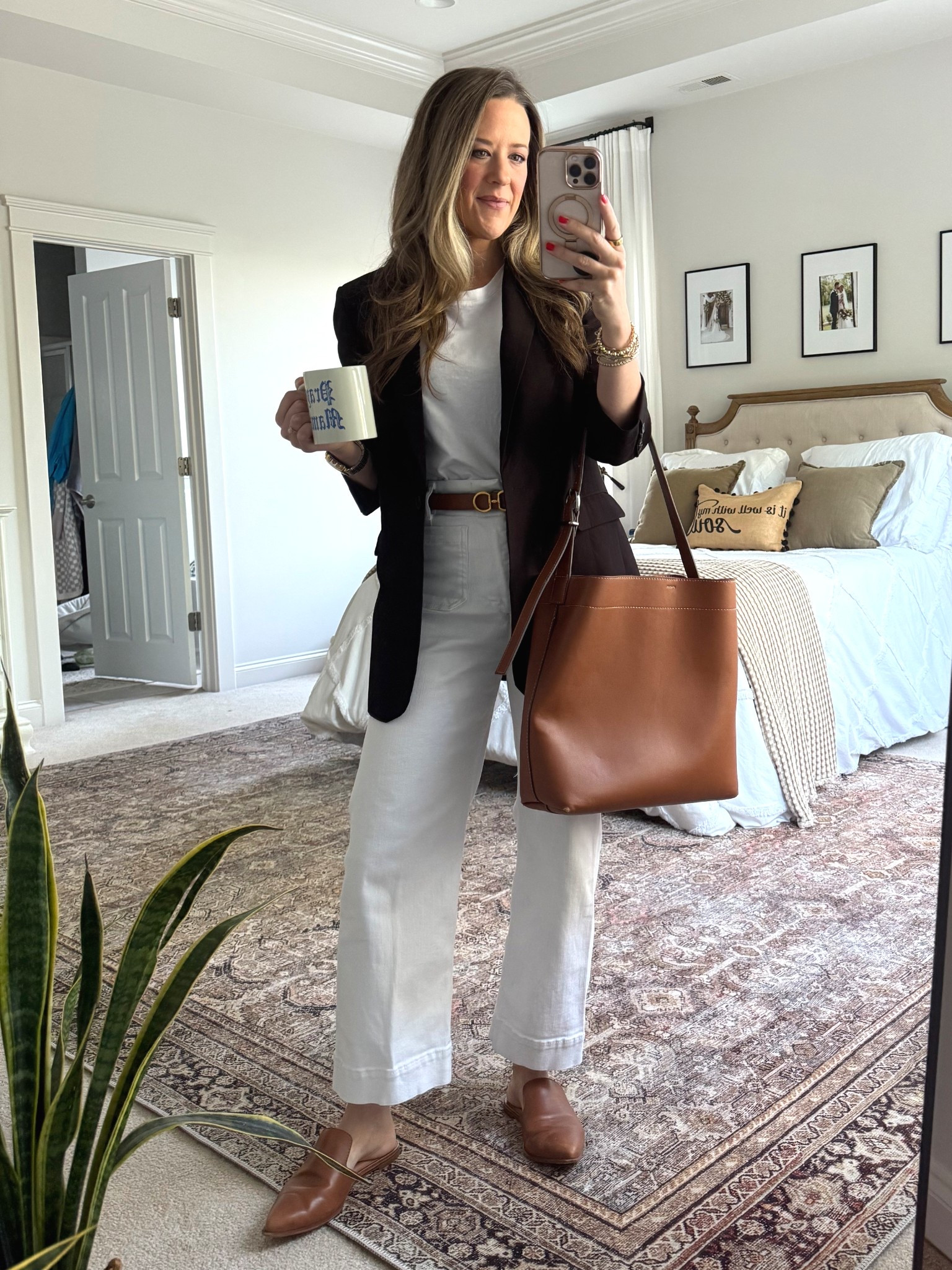 Day 30, the final day of my trial, summer capsule wardrobe. This has been so fun and I have learned so much.

Sizing:
Amazon Boyfriend Blazer: S
Walmart White Tee: S
White Crop Jeans: 
Mules: old Madewell (linking similar)

Classic style, minimalist style, preppy style, kettle, workwear, summer workwear, white jeans, outfit, Amazon, blazer, elevated, casual, quiet, luxury, old money, aesthetic, grand millennial style, Nancy Meyer style

#LTKSeasonal #LTKSummerEdit #LTKStyleTip