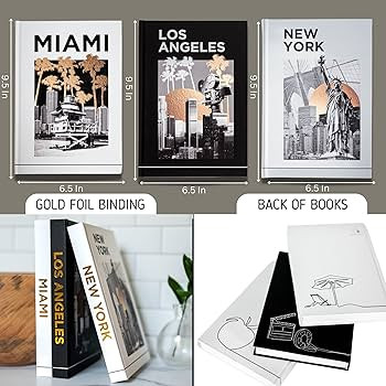 Native Villa Decorative Books for Home Decor Set of 3 Books for Coffee Table - Faux Books for Dec... | Amazon (US)