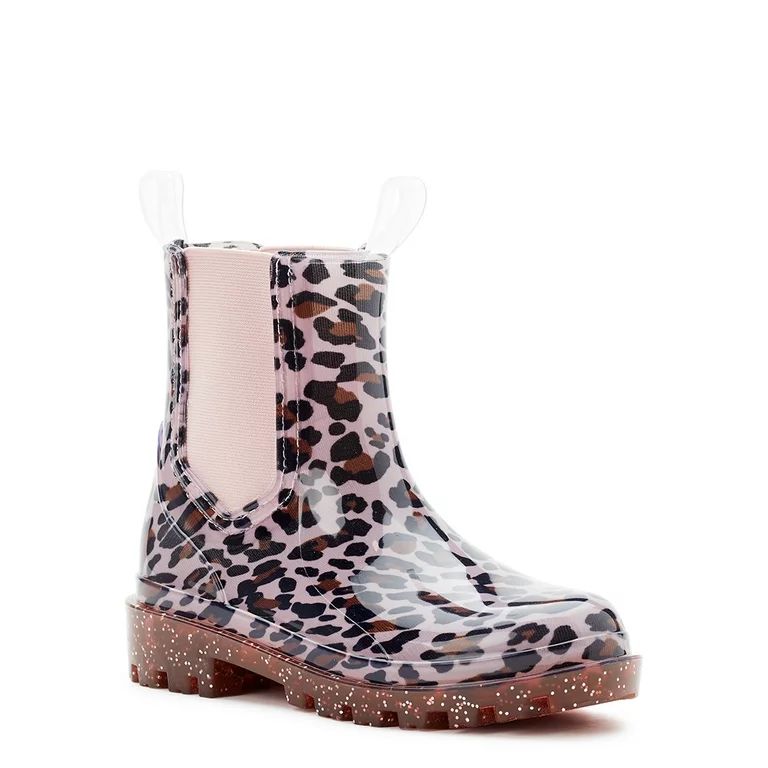 Wonder Nation Girls Chelsea Rain Boot - Walmart.com | Walmart (US)