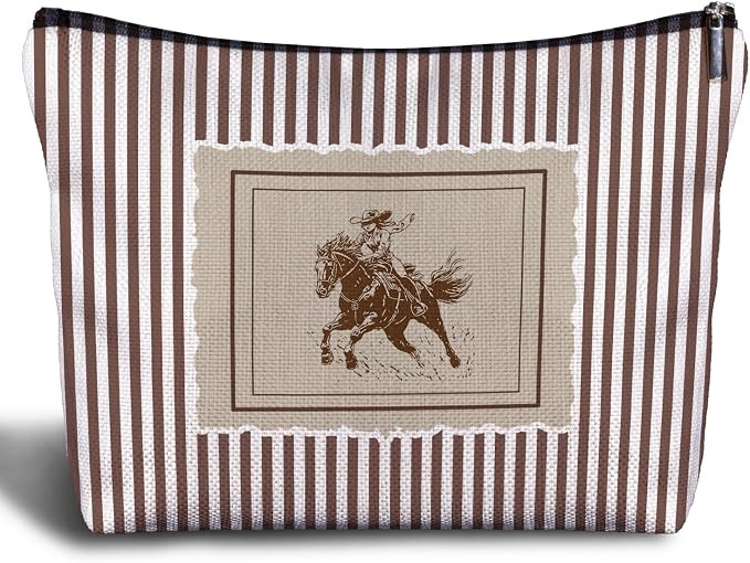 Vintage Western Rodeo Cowgirl Makeup Bag, Cowgirl Gifts for Women, Country Western Gifts, Retro S... | Amazon (US)