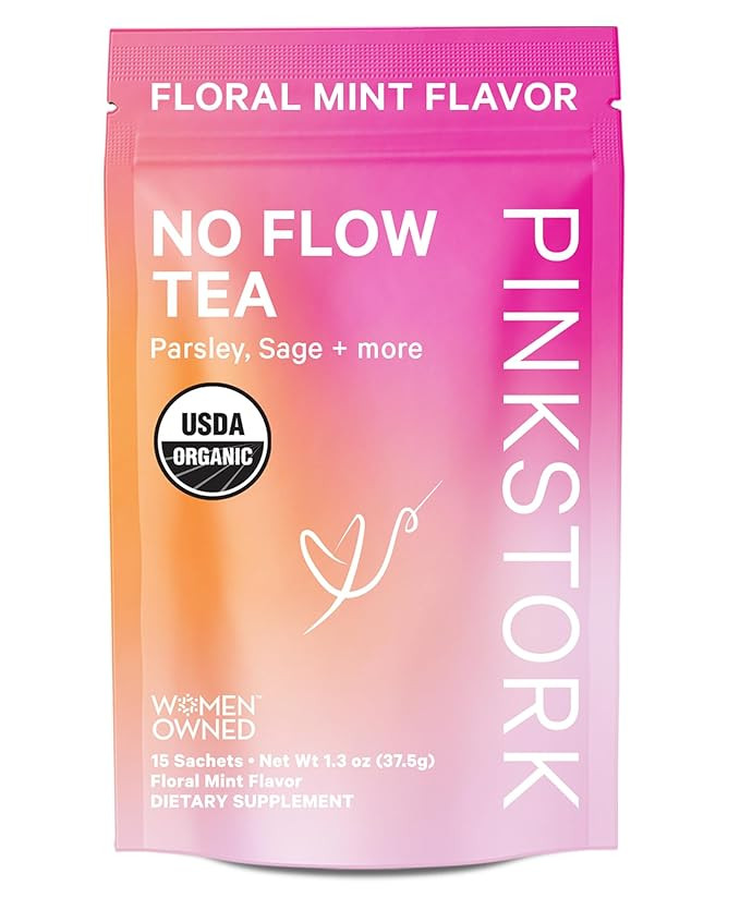 Pink Stork No Flow - Organic Sage Tea to Dry Up Breast Milk Supply and Decrease Milk Production, ... | Amazon (US)