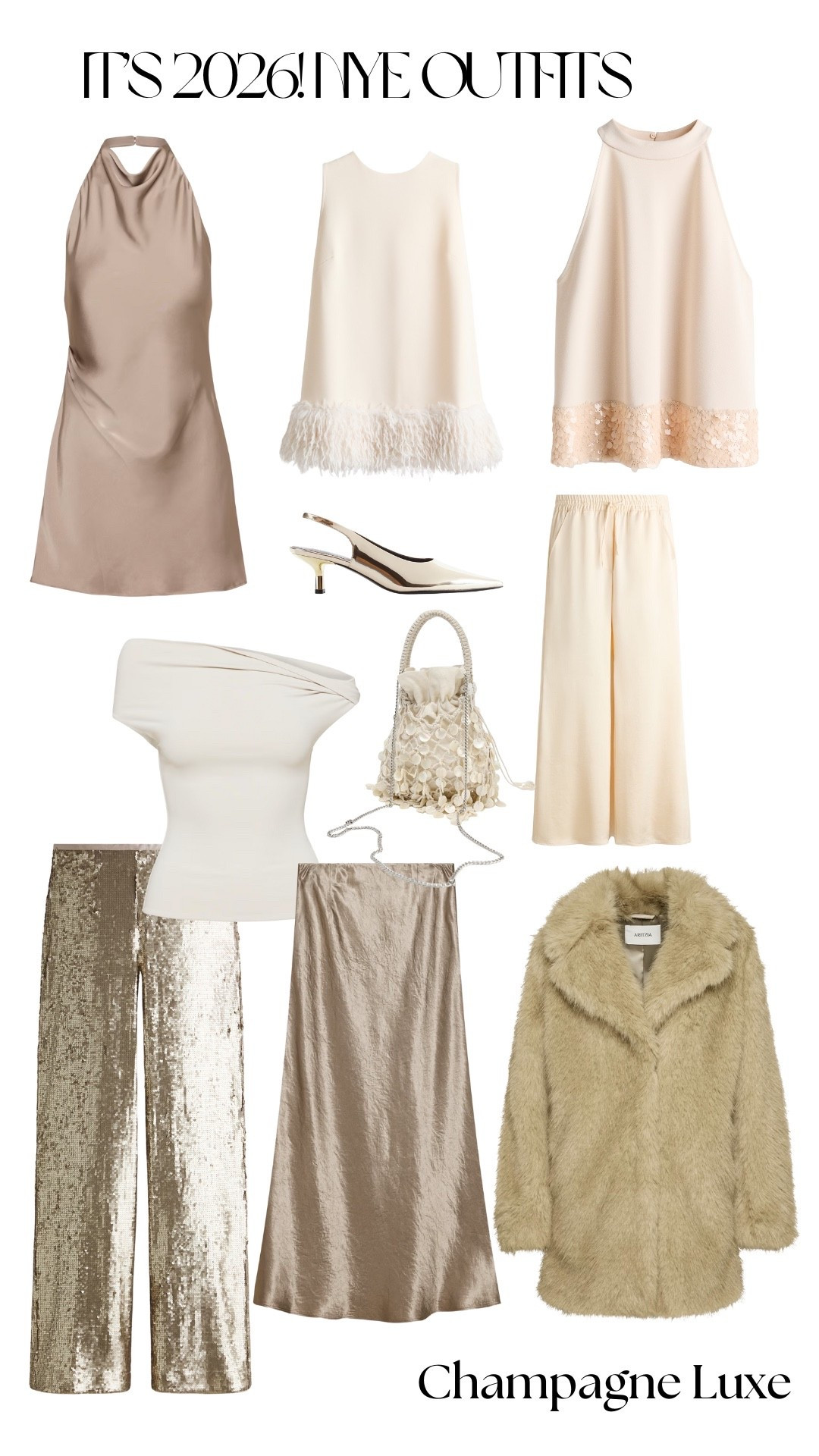 Champagne Luxe NYE looks!