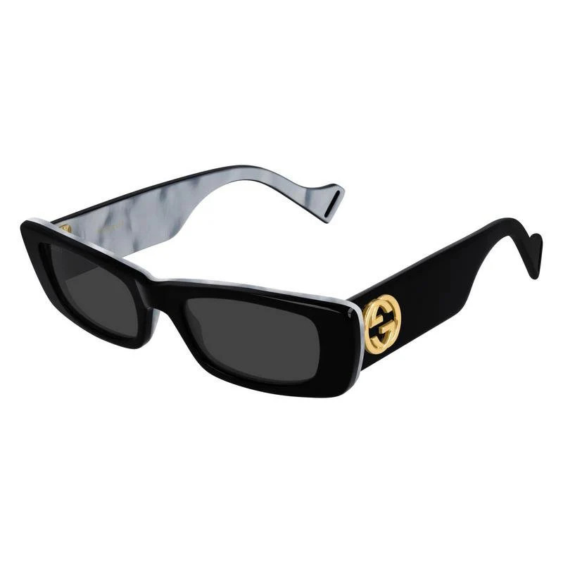 Women's Gucci Gg0516S 001 Sunglasses in Black | Size 52 | LOZURI