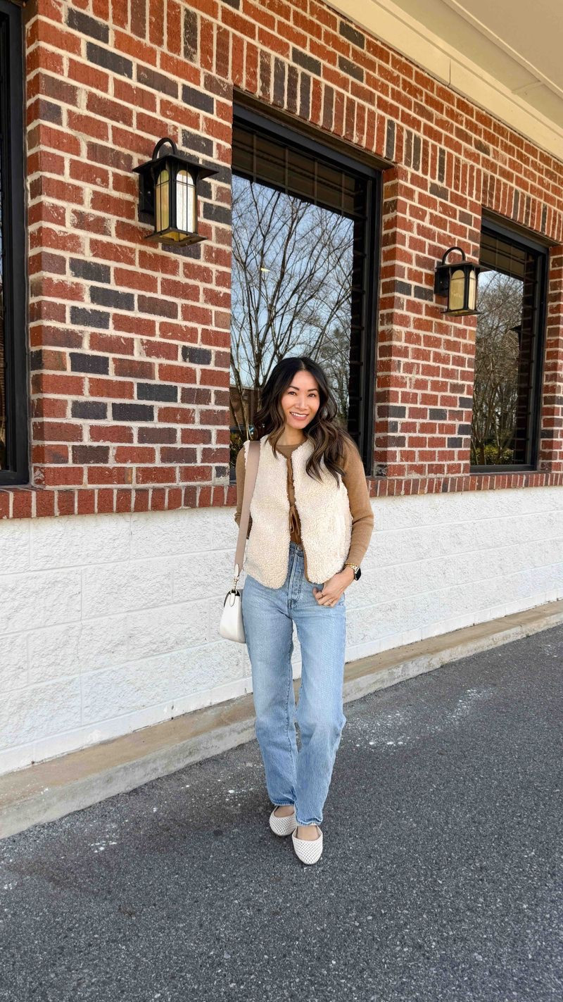 Love these ballet flats and this Sherpa vest! 

#LTKSpringSale #LTKBeauty #LTKStyleTip