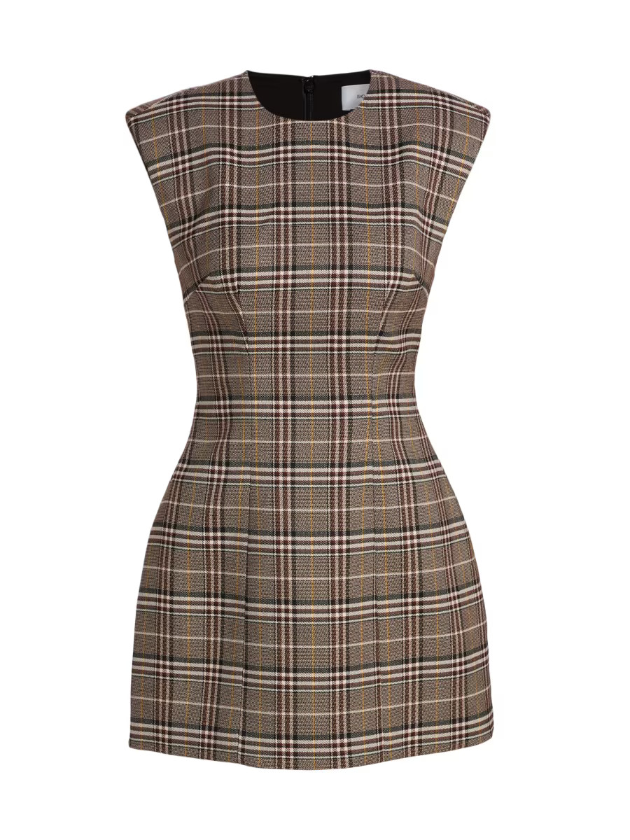 Wolverton Plaid Minidress | Saks Fifth Avenue