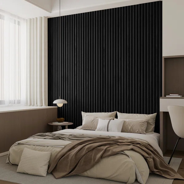 103.94''x5.71'' Slat Solid Wood Wall Paneling for Interior and Ceiling Decoration(Pack of 4) | Wayfair North America