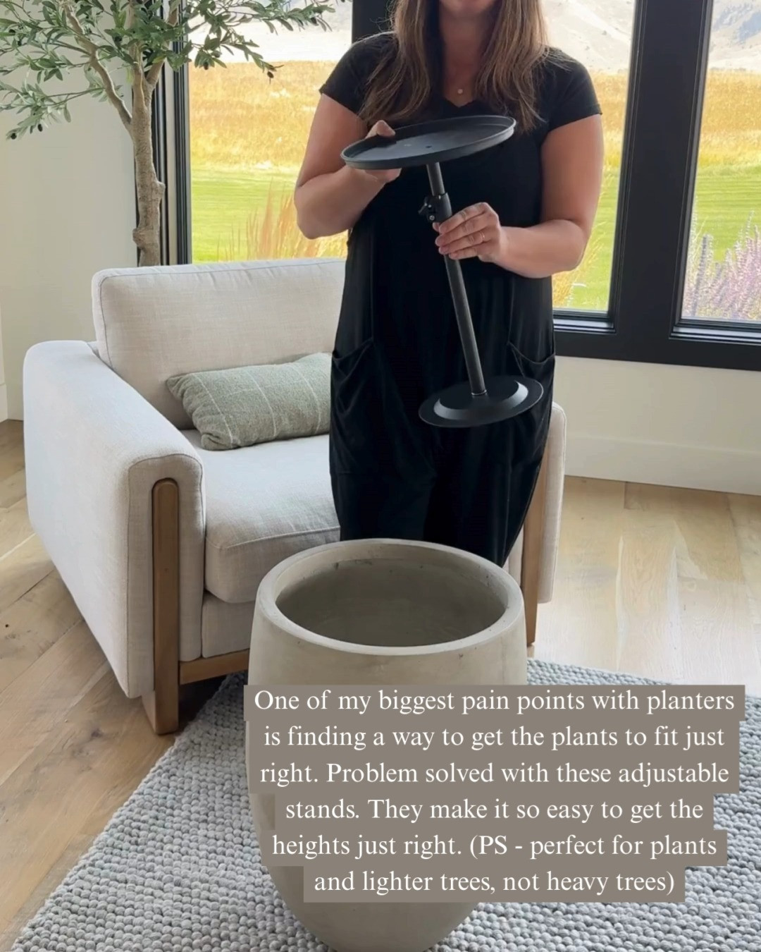 One of my biggest planter styling pain points is getting plants to sit at the right height - these adjustable plant stands solve that! They make it so easy to get the perfect fit inside planters.

Follow my shop @rushtonhome on the @shop.LTK app to shop this post and get my exclusive app-only content! Don’t forget to turn on post notifications using the 🔔 to get first dibs!

Follow @rushtonhome on Instagram and Pinterest for more home decor inspiration and affordable home finds!

Are you looking for anything home related? You’re in the right place! At Rushton Home, I do: home decor, living room, bedroom, affordable, walmart, target, amazon, wayfair, new arrivals, winter decor, spring decor, fall decor, fall finds, summer decor, home decor refresh, studio mcgee x target, hearth and hand, magnolia, holiday decor, seasonal decor, dining room decor, bedroom decor, living room decor, affordable home decor, furniture, weekend deals, sale, on sale, pottery barn, kirklands, west elm, bench, foyer table, faux florals, rugs, couches, sofa, sectional, dresser, nightstand, night stand, end tables, lamps, art, wall art, etsy, pillows, blanket, interior design, interior styling, bedding, side tables, bed frame, tray, side table, throw pillows, look for less, designer dupe, budget decor, bar stools, counter stools, vase, ceramic pottery, budget, budget friendly, coffee table, dining chairs, cane, rattan, wood, white wash, rustic amazon home, arch, brass hardware, gold hardware, vintage, antique, european inspired, french country, back in stock

#LTKHome #LTKSaleAlert