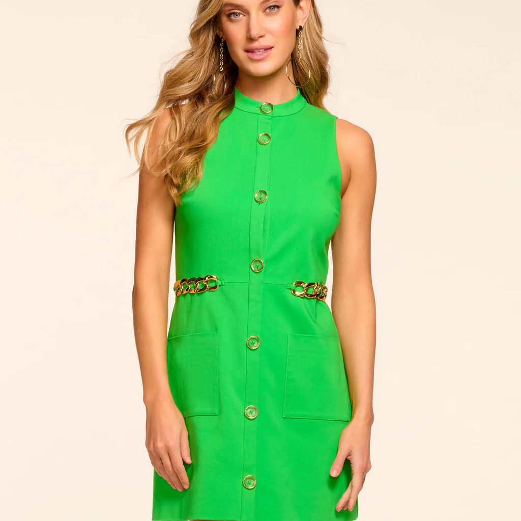 Eliza Stretch Cotton Button Down Mini Dress | Ramy Brook