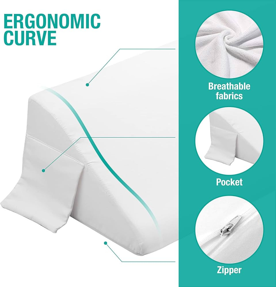 Vekkia King Size Bed Wedge Pillow Gap Filler/Headboard Pillow/Mattress Wedge to Fill 0-6" Gap Bet... | Amazon (US)