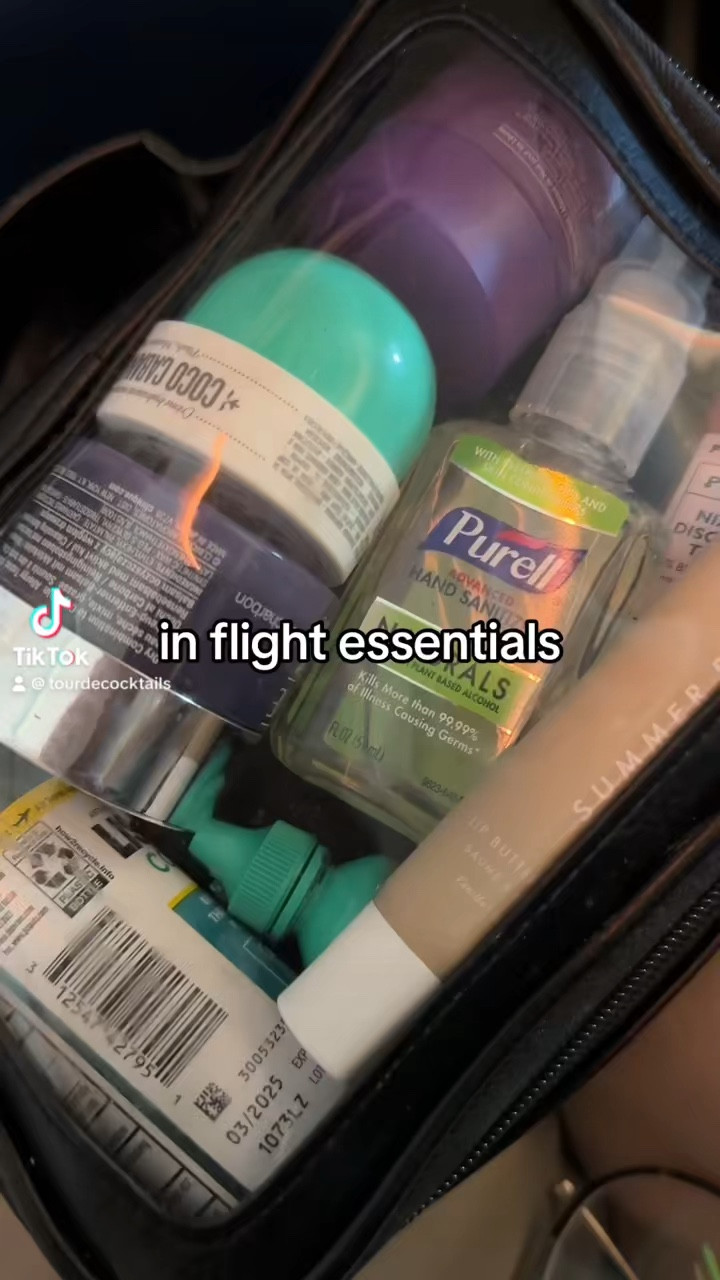 While on a flight I always have the following beauty and self care things to make my flight more comfortable.

Eye drops 
Hand cream
Lip balm 
Hand sanitizer
Mouthwash
Eye mask
Compression socks
Sunscreen
Makeup cleansing balm
Mini toothbrush and toothpaste

What are your long flight essentials? ✈️ 


#LTKVideo #LTKSeasonal #LTKTravel
