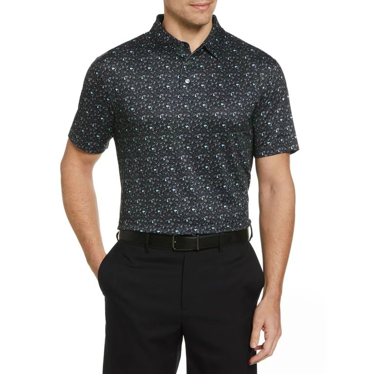 Ben Hogan Performance Men's Golf Conversational Print Golf Polo Shirt, Up to 3XL | Walmart (US)