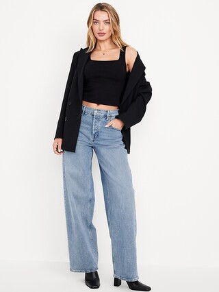 Low-Rise Slouchy Wide-Leg Jeans | Old Navy (CA)
