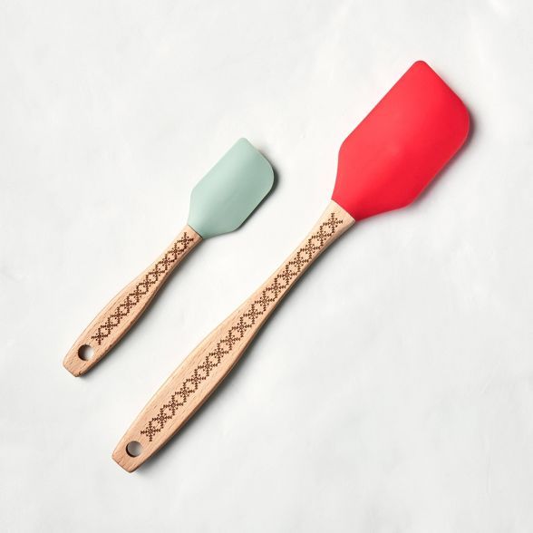 2pc Spatula Set Red/Mint - Hearth & Hand™ with Magnolia | Target