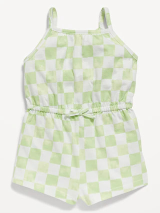 Printed Sleeveless Jersey-Knit Romper for Baby | Old Navy (US)
