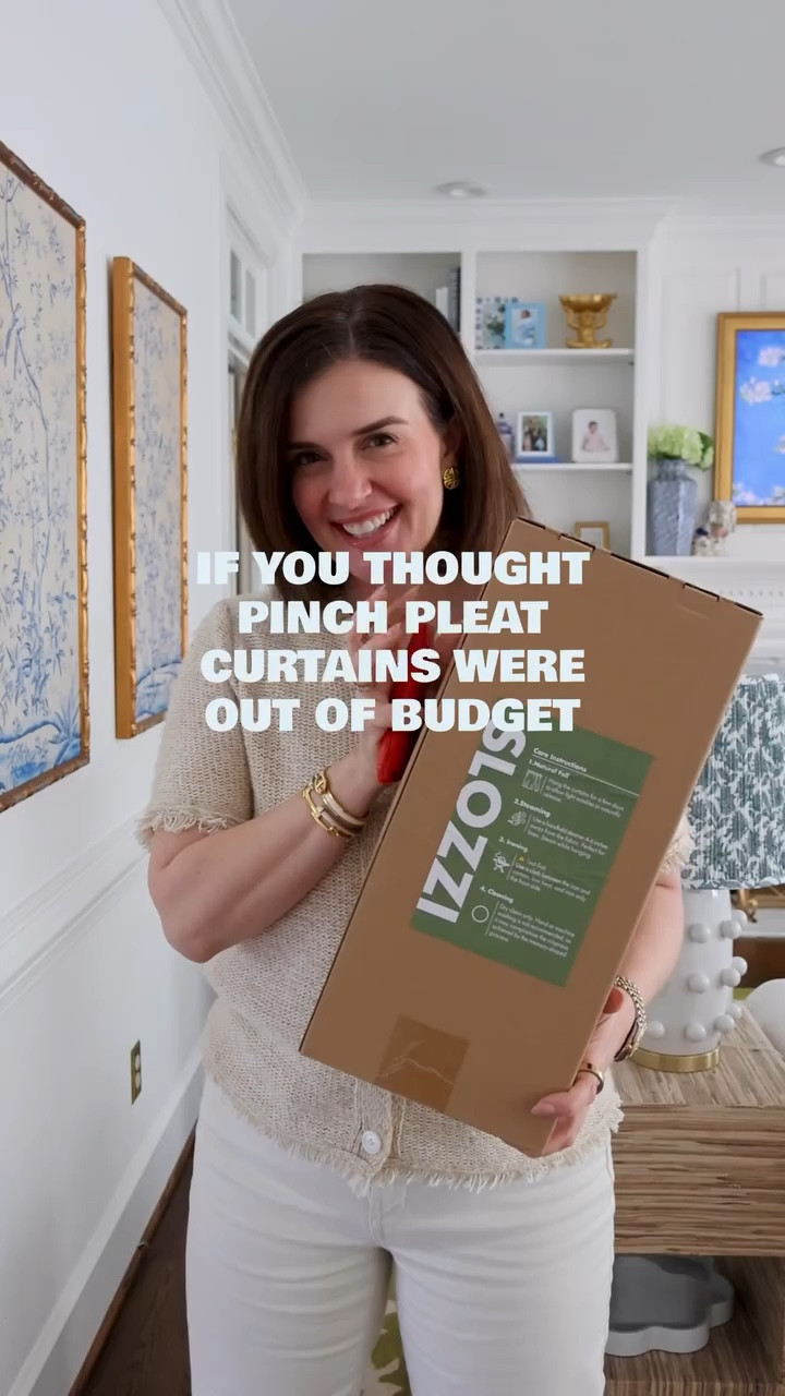 Did I have curtains I loved? Yes. Did I have to see if these were better for a better price? YES. And wow, these pinch pleat curtains are amazing and did not disappoint. 

The colors are perfect, this is the blue and white option, and I love that it includes pops of green too.

#LTKHome