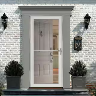 Andersen 3000 Series Full View Retractable Aluminum Storm Door - The Home Depot | The Home Depot