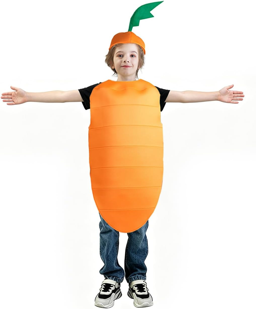 Carrot Costume Kids Food Costumes For Kids Vegetable Costume Girls&Boys | Amazon (US)