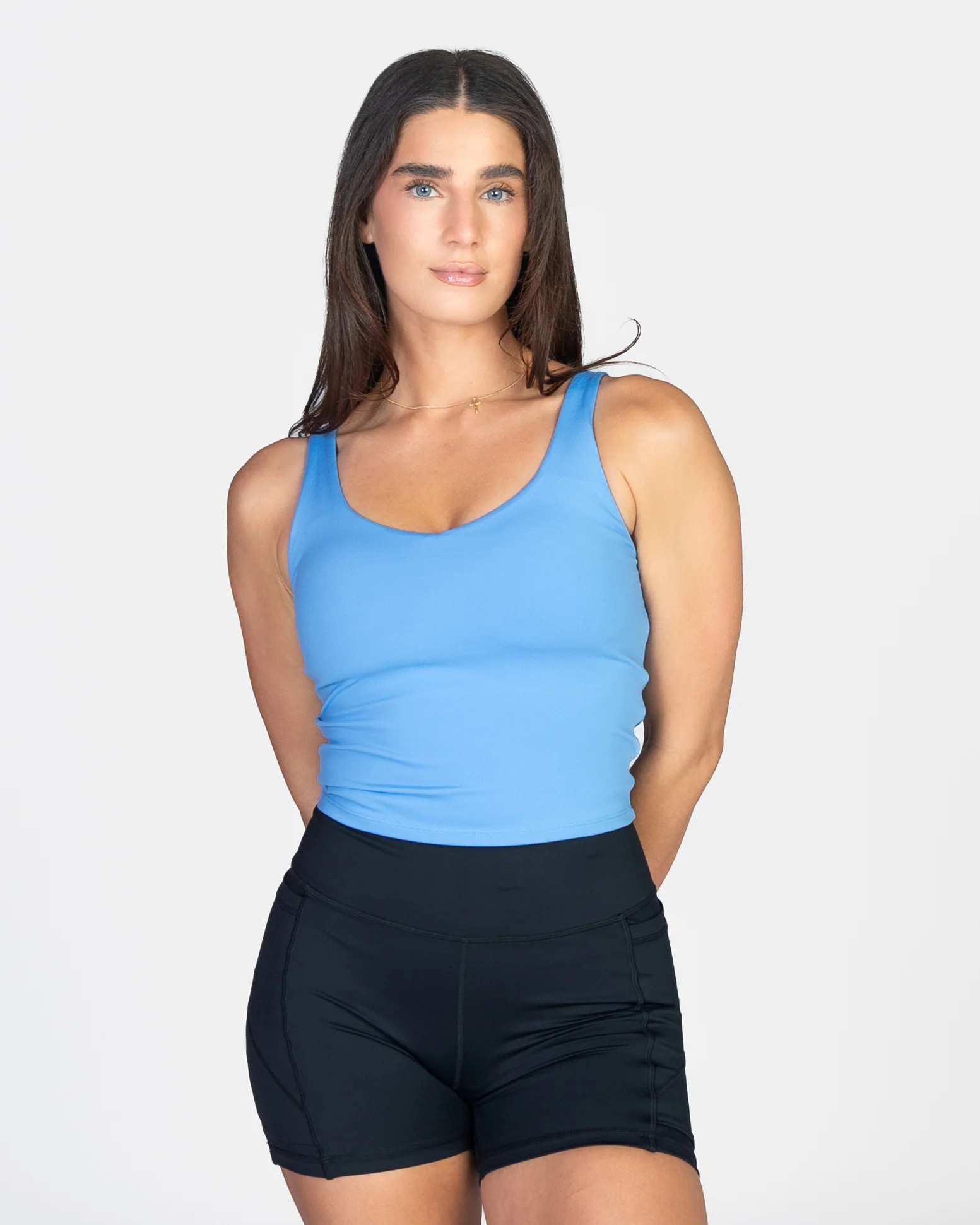 Skin Shakti Tank (Mid-Length) - Oasis | Senita Athletics