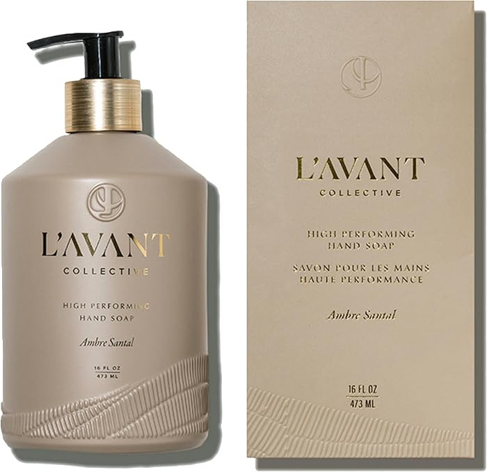 L'AVANT Collective Plant-Based Hand Soap 16oz, Refillable, Ambre Santal | Amazon (US)