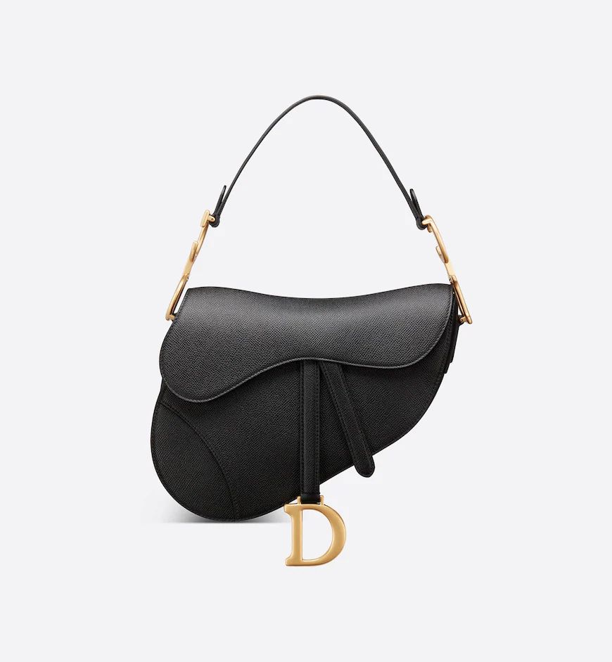 Saddle Bag Black Grained Calfskin | DIOR | Dior Beauty (US)