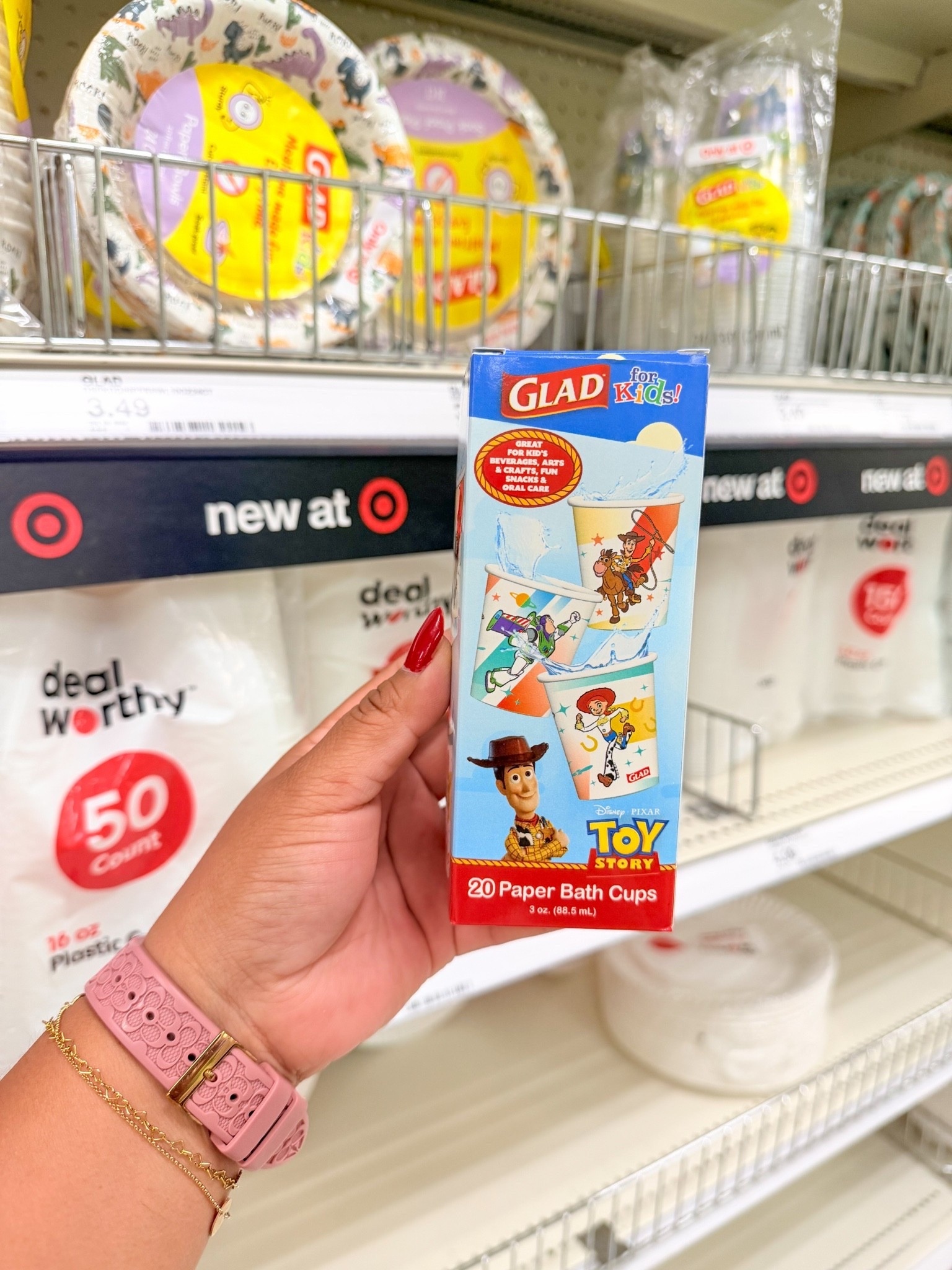 New finds from Target!! I personally don’t like disposable items at home but sometimes they’re actually worth keeping around! I’m currently carrying (napkins, disposable cups & spoons/forks) in my car. You really never know when you need these items with kids 💕