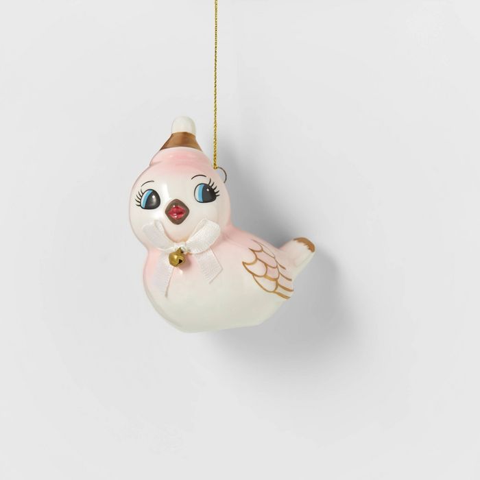Ceramic Bird Pink Christmas Tree Ornament - Wondershop™ | Target