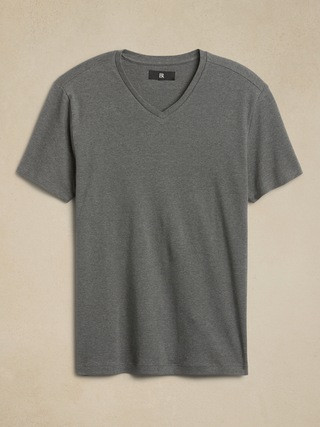 Luxury-Touch V-Neck T-Shirt | Banana Republic (US)