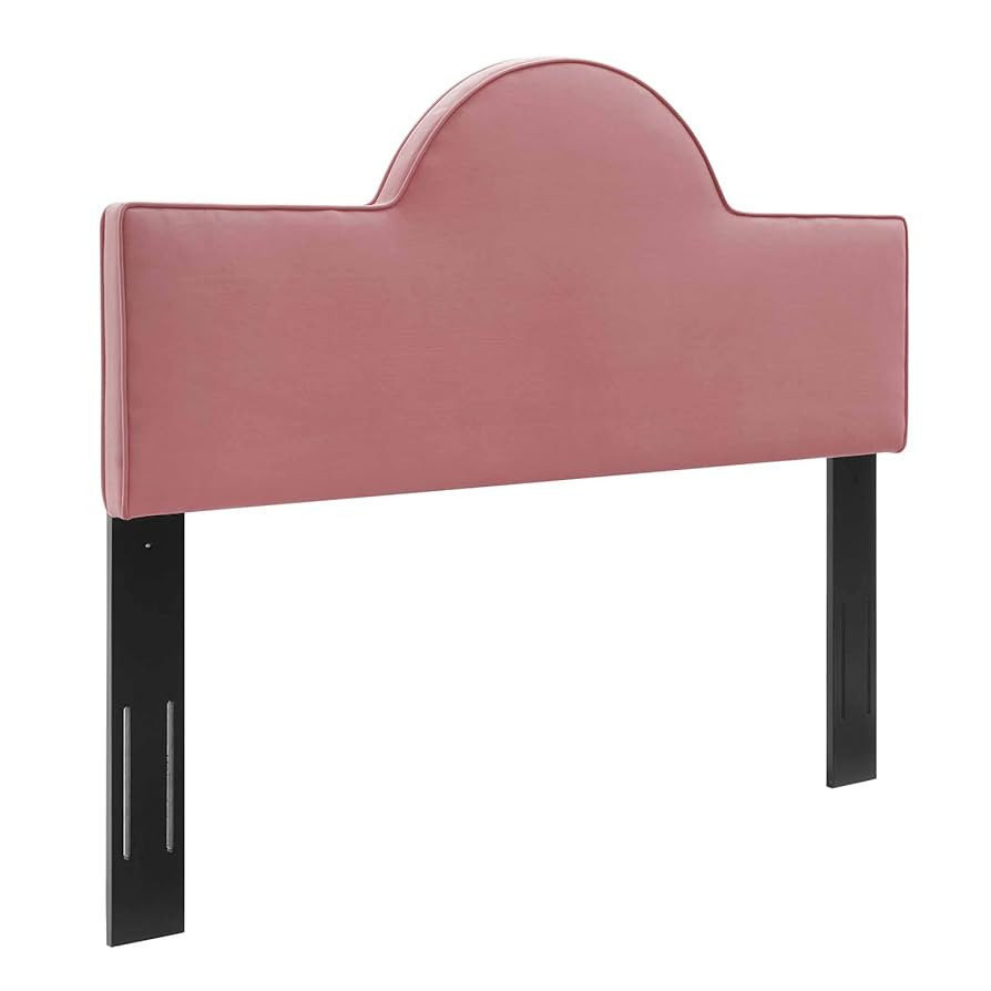 Modway Dawn Performance Velvet Headboard, Full/Queen, Dusty Rose | Amazon (US)