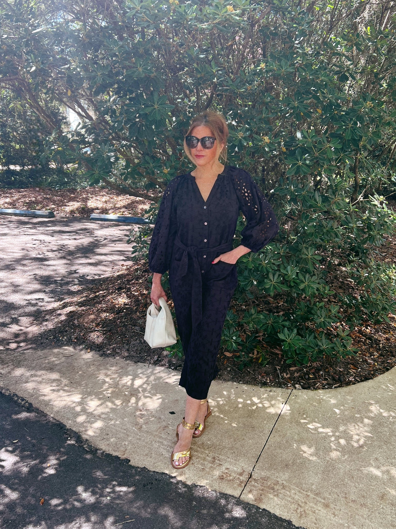 Breezy spring days and quiet confidence.
There’s something about this black eyelet jumpsuit—it hugs just right, moves with me, and makes “effortless” feel real.
Chic. Comfortable. Just... me.

I linked everything for you on LTK because this is one of those pieces you’ll reach for again and again.

#OOTD #SpringStyle #EffortlessChic #LTKStyle #EasyElegance #CapsuleWardrobe

 

#LTKOver40 #LTKItBag #LTKStyleTip