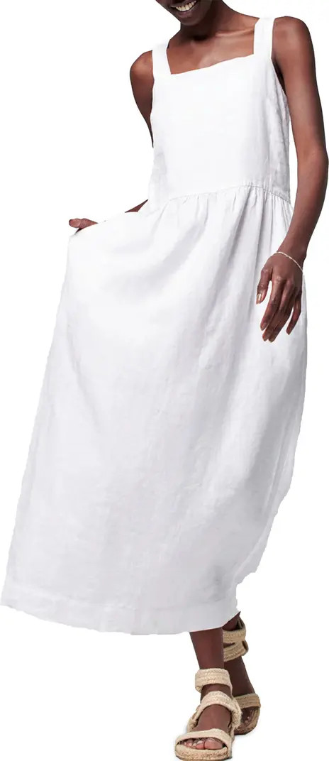 Allegra Tie Back Linen Maxi Dress | Nordstrom