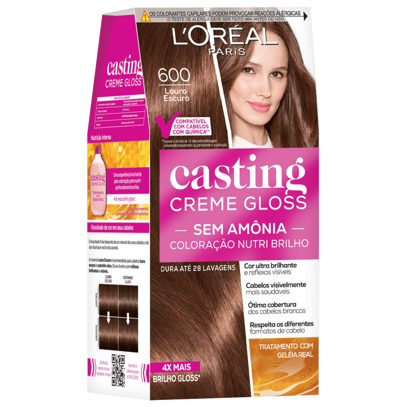Casting Creme Gloss 600 Louro Escuro
        
            
                 - Tonalizante | Beleza Na Web (BR)