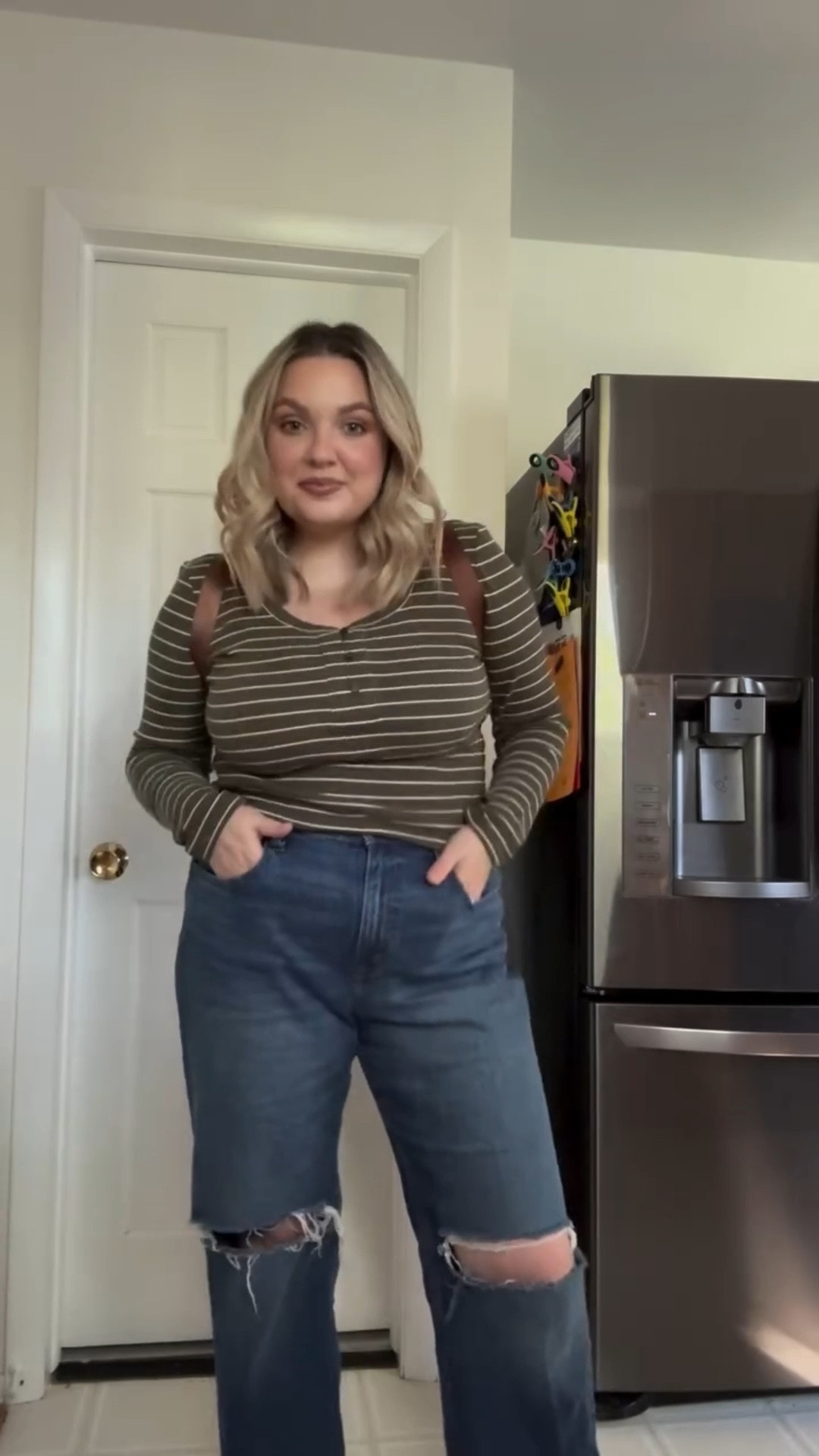 I’ve been trying to rebuild my wardrobe with pieces that fit, make me feel good, and don’t break the bank. 

I actually snagged this Henley in two different colors I liked it so much. It is perfect for layering during the fall season and the buttons are functional if you need them to be. I stayed TTS in a large. 




#LTKmomlife #LTKootd #LTKMidsize