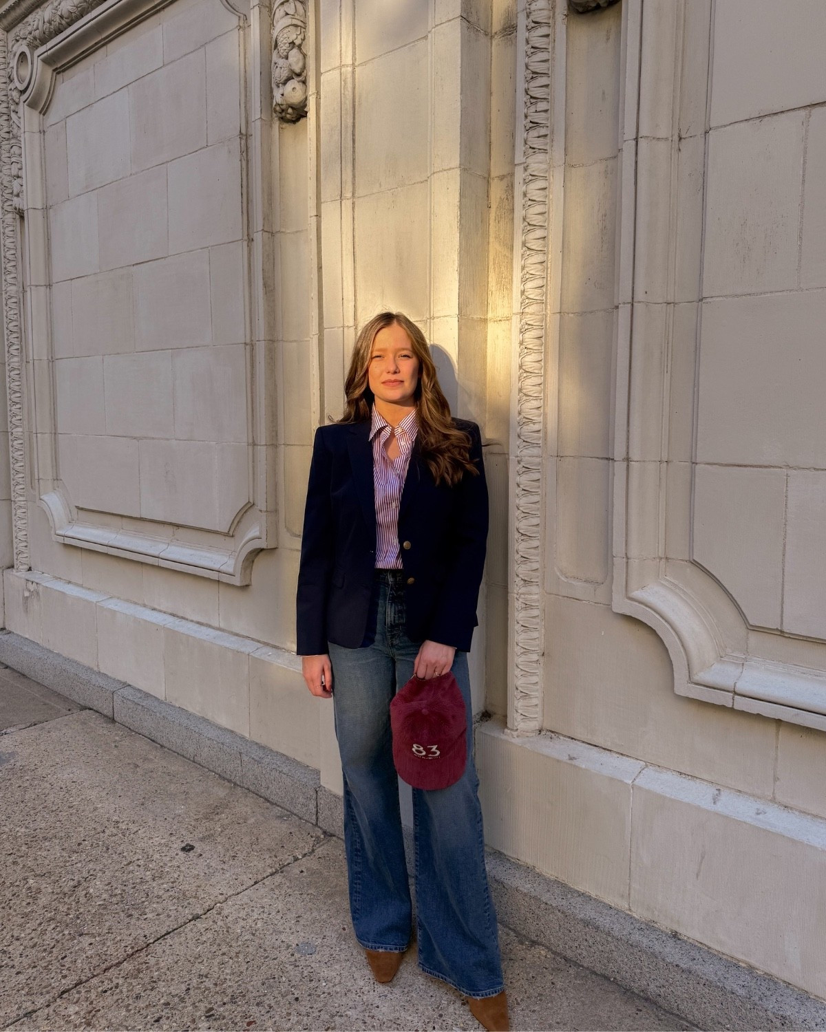 A golden Autumn in the city with @jcrew 🍂This is for the Autumn girlies who romanticize crisp mornings on the Upper West Side—where the air smells like a well-read book and fresh bagels. Where a brisk walk through tree-lined streets, with golden leaves and charming townhomes, feels like a nostalgic scene from You’ve Got Mail. This is for the ladies who believe a walk through Riverside Park is incomplete without a rollneck sweater, a warm latte, and maybe… just maybe… a bouquet of freshly sharpened pencils. For the ones always looking for an opportunity to wear their suede loafers and ruffle socks. This is for the ladies who love an outfit that is classic, intelligent, and effortlessly chic—just like Kathleen Kelly. For my fellow Fall girlies who always find themselves  reaching for a timeless staple when getting dressed: corduroy jackets, classic navy blazers, a good graphic tee, vintage-wash denim and all the cozy knit sweaters. Layered skirts and cardigans? The perfect outfit for bookshop browsing and mornings at the farmers market. This is for those who know that good style, like a good story, stands the test of time. A little bit Ivy League. A little bit bookstore owner. Always romantic with a dash of nostalgia. This is for you, my Autumn girlies—living your best lives one crisp, golden hour stroll at a time. 🍂

#injcrew #ad

fall fashion, jeans, womens fashion, ootd, new york style, cardigan, sweater, rollneck sweater, denim, straight leg jeans, suede boots, ball cap, new england autumn, city style, ivy league, preppy, timeless, classic, college outfit, mom outfit, cropped jacket, loafers, 


#LTKStyleTip #LTKWorkwear #LTKFindsUnder100