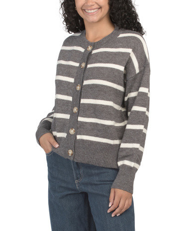 Striped Cardigan for Women | Polyester/Acrylic | Marshalls