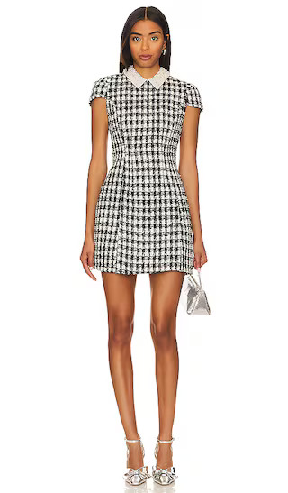 Velia Mini Dress in Black & Off White | Revolve Clothing (Global)