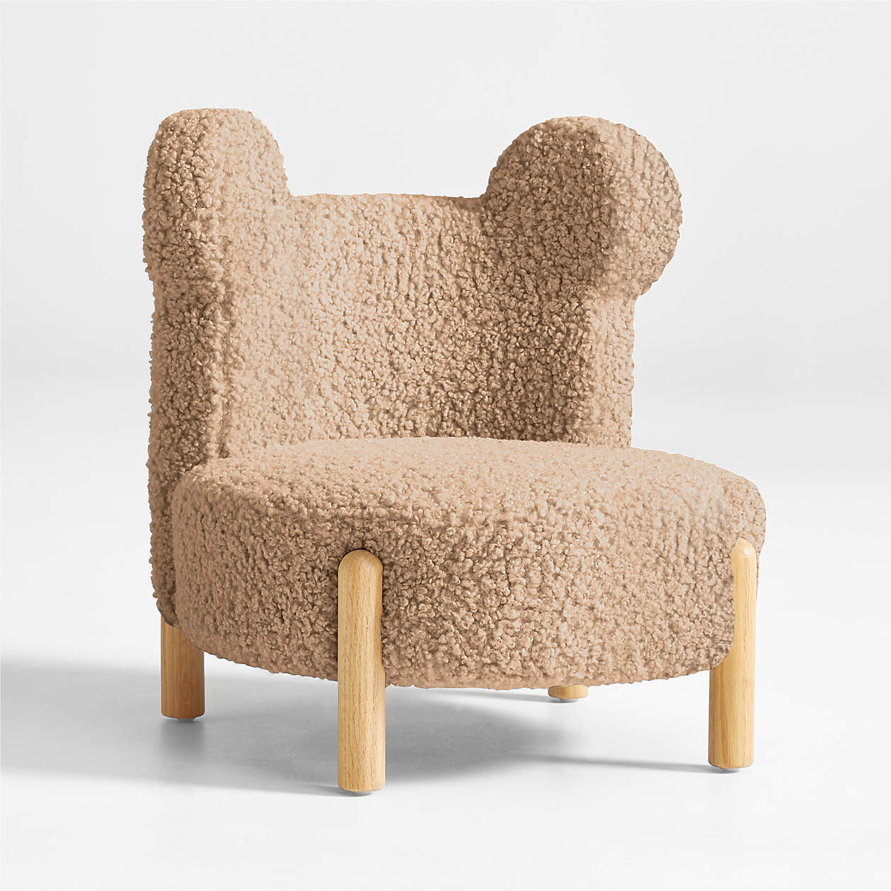 Kids Sherpa Bear-Shaped Chair + Reviews | Crate & Kids | Crate & Barrel