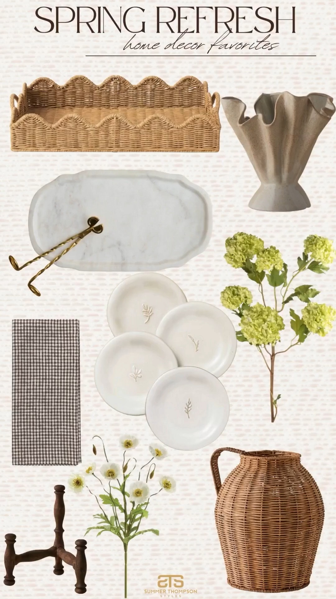 Currently eyeing these finds for spring around my home! 

Ceramics stoneware napkins marble tray vase faux stems wicker spring home refresh

#LTKHome #LTKU #LTKdayinmylife