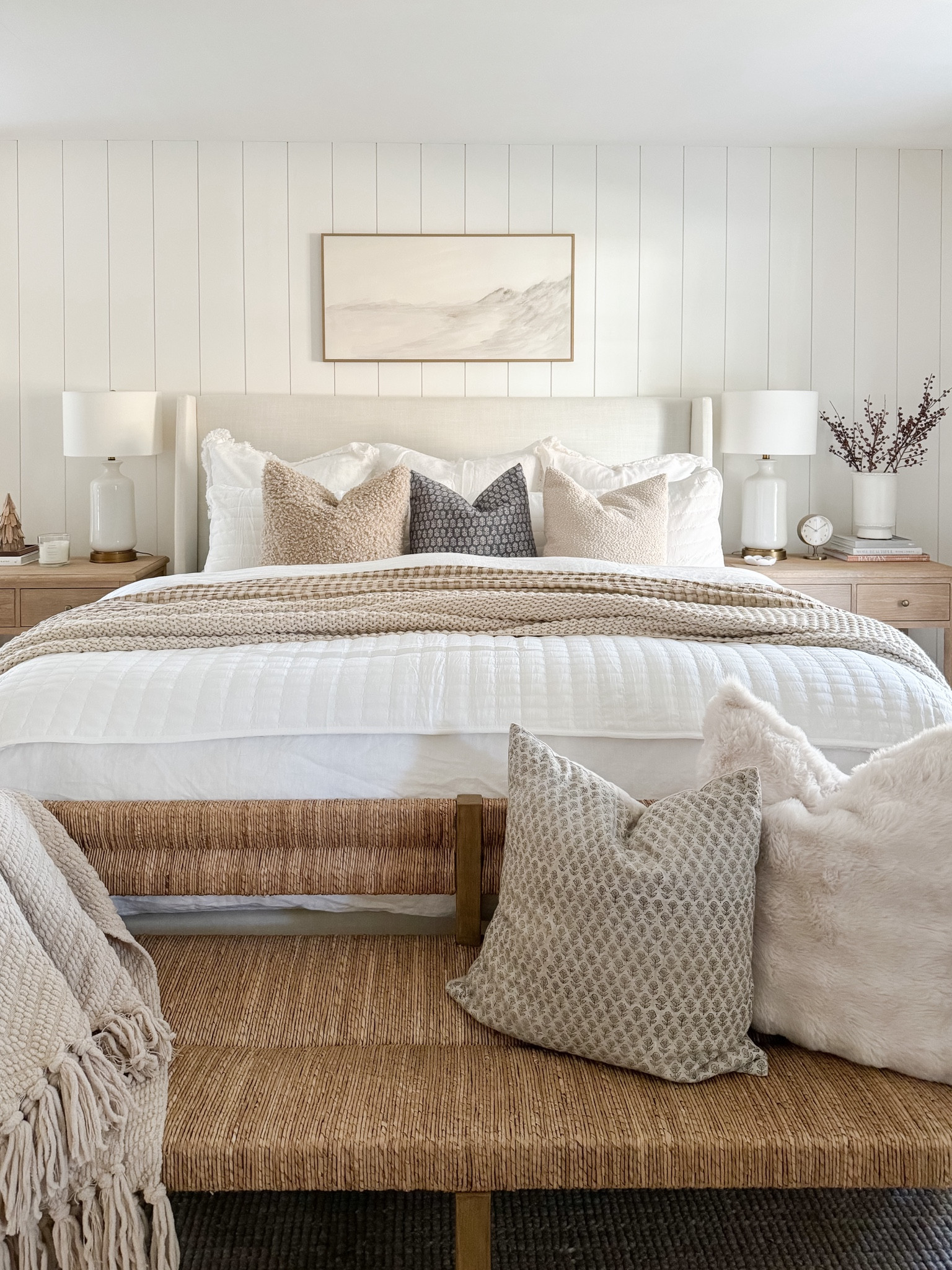 Modern Bedroom Design

Home Home design  Modern home  Home decor  Bedroom design  Bedroom inspo  Bedroom finds  Bed Decor  

Upholstered bed, vintage bench, pottery barn bedding, wall art, nightstand 

#LTKStyleTip #LTKFindsUnder100 #LTKHome