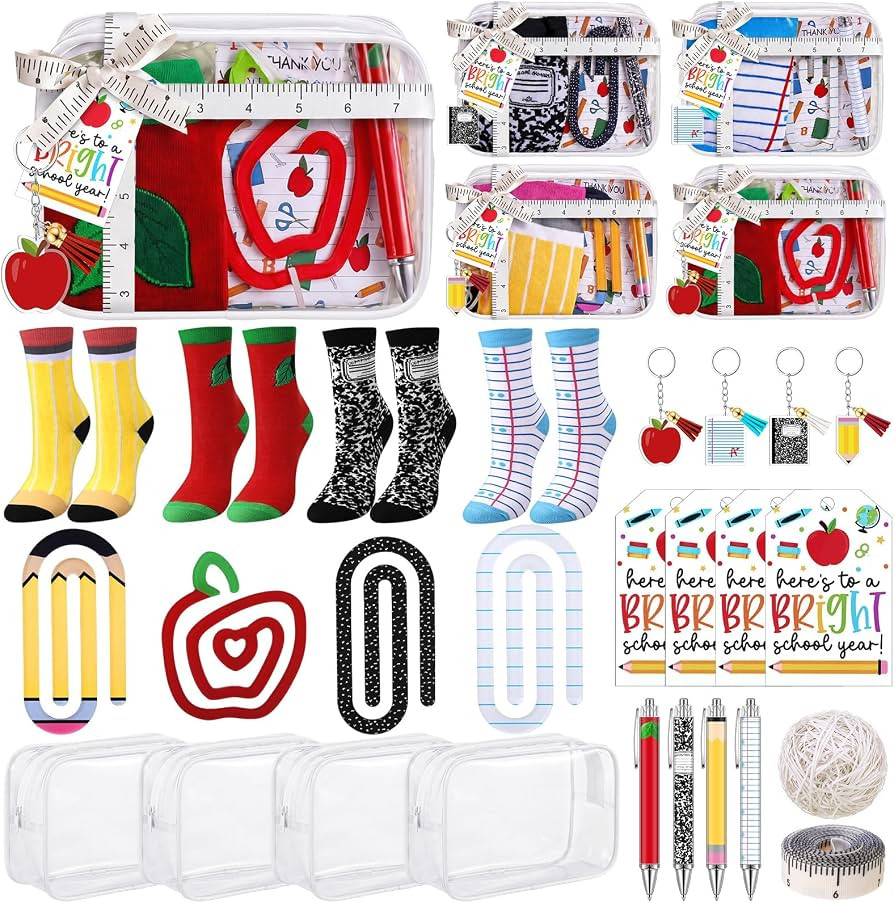 Crtiin 4 Sets Back to School Teacher Gift First Day of School Gifts | Amazon (US)