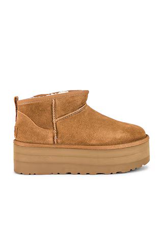 UGG Classic Ultra Mini Platform Boot in Chestnut from Revolve.com | Revolve Clothing (Global)